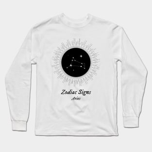 aries zodiac sign test Long Sleeve T-Shirt